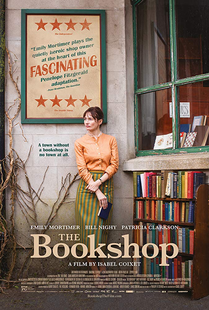 Film Club : The Bookshop – Monday 18th at 7 for&nbsp;7:30pm