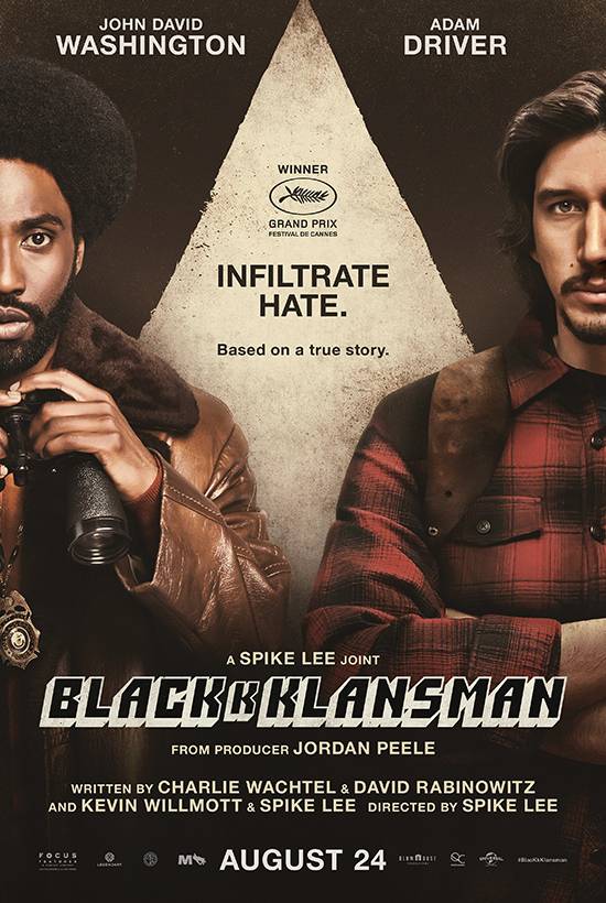 Film Club: Mon 27th at 7pm (for 7:30) :&nbsp;BlackKKlansman