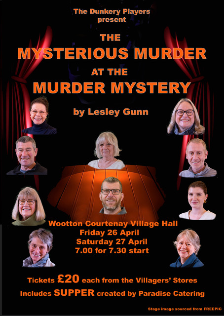 Murder Mystery Evenings 26th and 27th of&nbsp;April